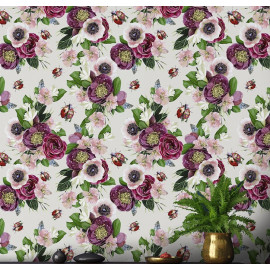 Designer Wallpaper - Ladybird Stone 